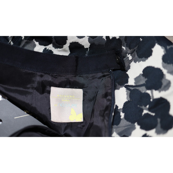 B0 New WEEKEND MAX MARA A-Line Midnight Blossom Newlife Orchis Skirt Sz 6 $300 - Picture 8 of 8